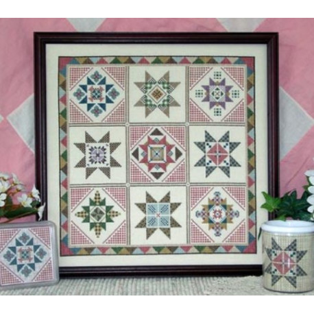 Схема для вышивки крестиком Quilt Sampler III Linda Myers фото