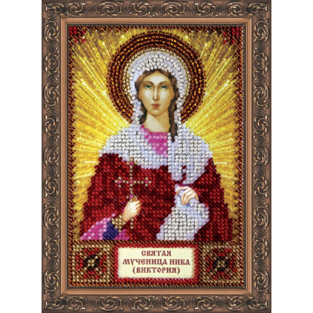 Святая Виктория Набор для вышивки бисером иконы Абрис Арт