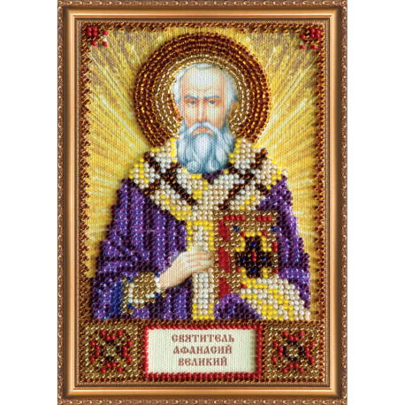 Святой Афанасий Набор для вышивки бисером иконы Абрис Арт