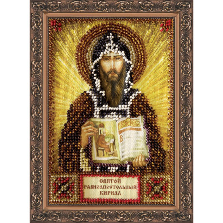 Святий Кирило Набір для вишивання бісером ікони Абріс Арт
