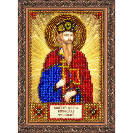 Святой Вячеслав Набор для вышивки бисером иконы Абрис Арт