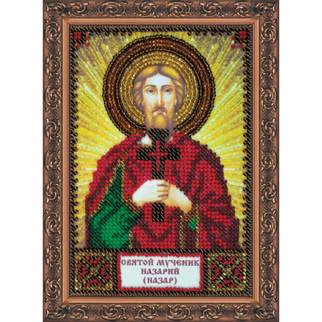 Святой Назарий (Назар) Набор для вышивки бисером иконы Абрис