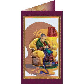 Любимой бабушке-2 Набор для вышивки бисером «Открытка» Абрис Арт AO-073