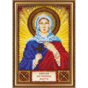 Святая Марта Набор для вышивки бисером иконы Абрис Арт AAM-133