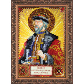 Святой Борис Набор для вышивки бисером иконы Абрис Арт AAM-061