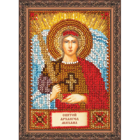 Святий Михайло Набір для вишивання бісером ікони Абріс Арт