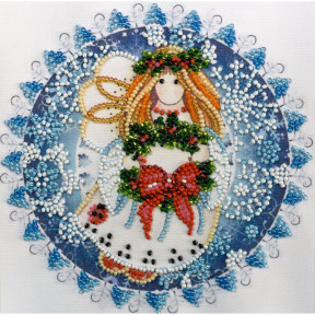 Рождественский ангел Набор для вышивки бисером Абрис Арт AM-184
