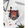 Тигр Набор для вышивки бисером украшения на натуральном художественном холсте Абрис Арт AD-210