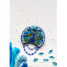 Павлин Набор для вышивки бисером украшения на натуральном художественном холсте Абрис Арт AD-006