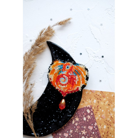 Дракон Набор для вышивки бисером украшения на натуральном художественном холсте Абрис Арт AD-005