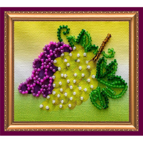 Гроздь винограда Набор-магнит для вышивки бисером Абрис Арт AMA-015
