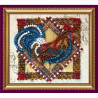 Величественный петух Набор-магнит для вышивки бисером Абрис Арт