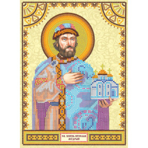 Святой Ярослав Схема для вышивки бисером иконы Абрис Арт ACK-106