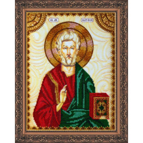 Святой Матфей (Матвей) Схема для вышивки бисером иконы Абрис Арт ACK-134