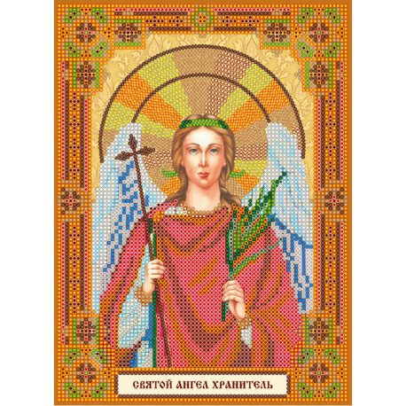 Святой Ангел Хранитель Схема для вышивки бисером иконы Абрис
