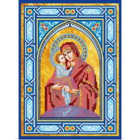 Ікона Богородиці. Почаївська Схема для вишивання бісером ікони Абрис Арт ACK-146