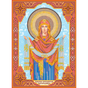 Икона Покрова Пресвятой Богородицы Схема для вышивки бисером иконы Абрис Арт ACK-156