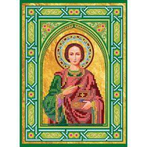 Святой Пантелеймон Схема для вышивки бисером иконы Абрис Арт ACK-158