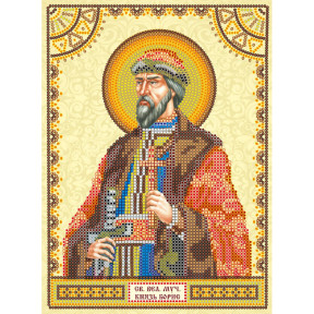 Святой Борис Схема для вышивки бисером иконы Абрис Арт ACK-061