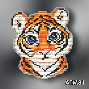 Тигр Магнит детский Алмазная техника АртСоло АТМ81