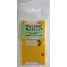 Шпули пластиковые для мулине (20шт), цвет-желтый БП7