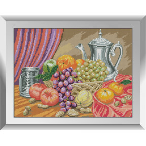 Натюрморт - фрукты и серебро Набор алмазной живописи Dream Art 31749D