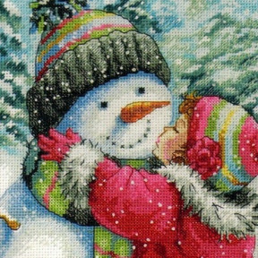 Набор для вышивания Dimensions 70-08833 A Kiss for Snowman