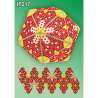 Аленький цветочек 3d Новогодний шар Набор для выкладки пластиковыми алмазиками Вдохновение IP217