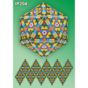 Калейдоскоп 3d Новогодний шар Набор для выкладки пластиковыми алмазиками Вдохновение IP204