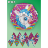 Единорожок 3d Новогодний шар Набор для выкладки пластиковыми алмазиками Вдохновение IP102