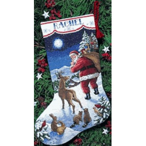 Набір для вишивання Dimensions 08683 Santa&#39;s Arrival Stocking