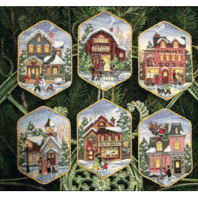 Набір для вишивання Dimensions 08785 Christmas Village Ornaments