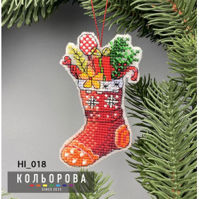 Подарунки Заготовка для вишивання новорічної іграшки ТМ КОЛЬОРОВА НI_018