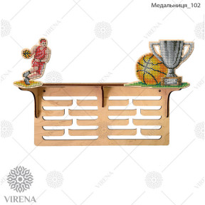 Медальница с полочкой из дерева (фанеры) под вышивку Virena МЕДАЛЬНИЦА_102