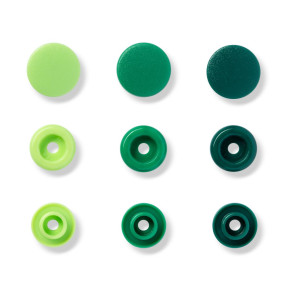 Кнопки "Color Snaps", 12,4мм (зеленого цвета) Prym 393001