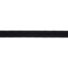 Еластична стрічка з прорізними петлями, гладка, 18мм (чорна) 1м