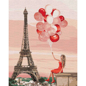 Красные краски Парижа Набор для росписи по номерам Идейка KHO4757