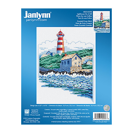 Набір для вишивання Janlynn 023-0598 Lighthouse On A Hill фото