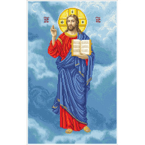Иисус Спаситель (Хоругва) Набор для вышивания бисером БС Солес ІСП-х
