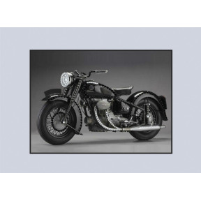 Ретро-мотоцикл Набор для вышивания стразами Crystal Art КС-1081