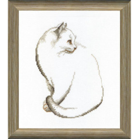 Серый котик Набор для вышивания крестом Crystal Art ВТ-095