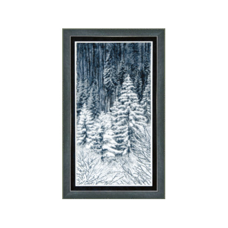 Набор для вышивки крестом Чарівна Мить М-173 Зимний лес фото