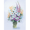Цветы полевые Принт для художественной вышивки Alisena AL1065а