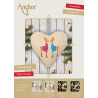 Набір для вишивання хрестиком Серце: Олені (Heart Deer) ANCHOR AKE0008-0001