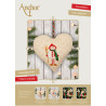 Набір для вишивання хрестиком Серце: Сніговик (Heart Snowman) ANCHOR AKE0009-0002