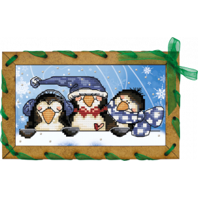 Набор для вышивания крестом Нова Слобода ОР-7504 Пингвинчики