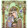 Богородица Неувядаемый цвет в рамке Набор для вышивания бисером Изящное Рукоделие БП-163