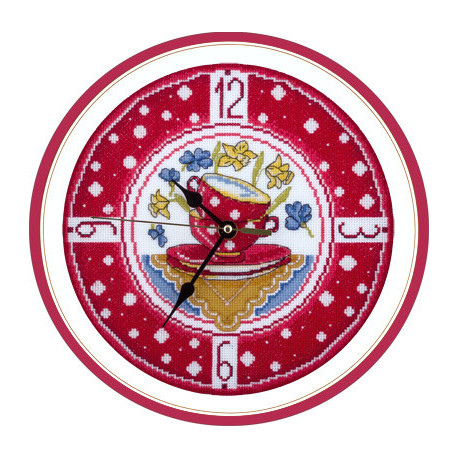 Набор для вышивки крестом Panna Ч-1581 Часы для уютной кухни