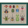 Сет жуків Набір для вишивання хрестиком Little stitch 220013