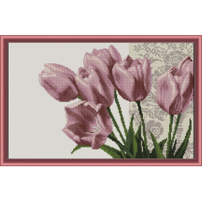 Розовые тюльпаны Набор для вышивания крестиком Фантазия 400/57